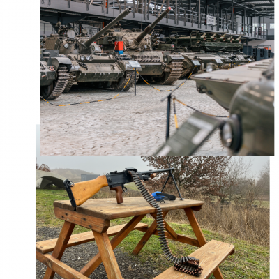 Tank rijden + Machinegeweer